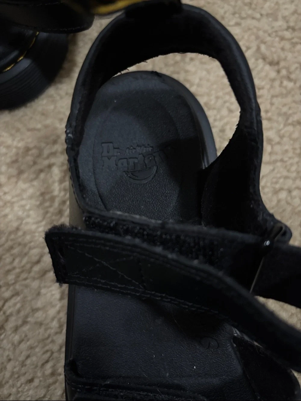 Dr. Martens JUNIOR KLAIRE Leather Strap Sandals